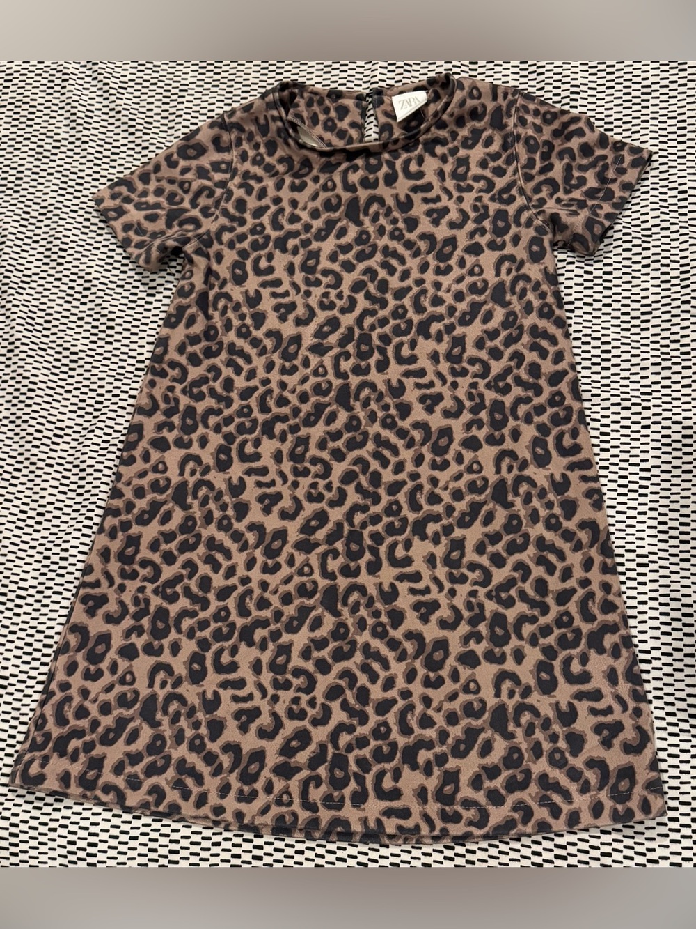 Zara Leopard Print Girls Dress (7)
